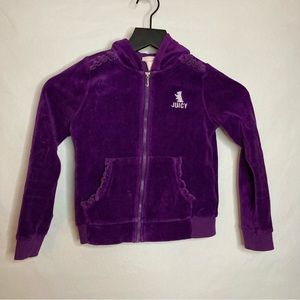 JUICY COUTURE girl’s velour zip up size 6X
